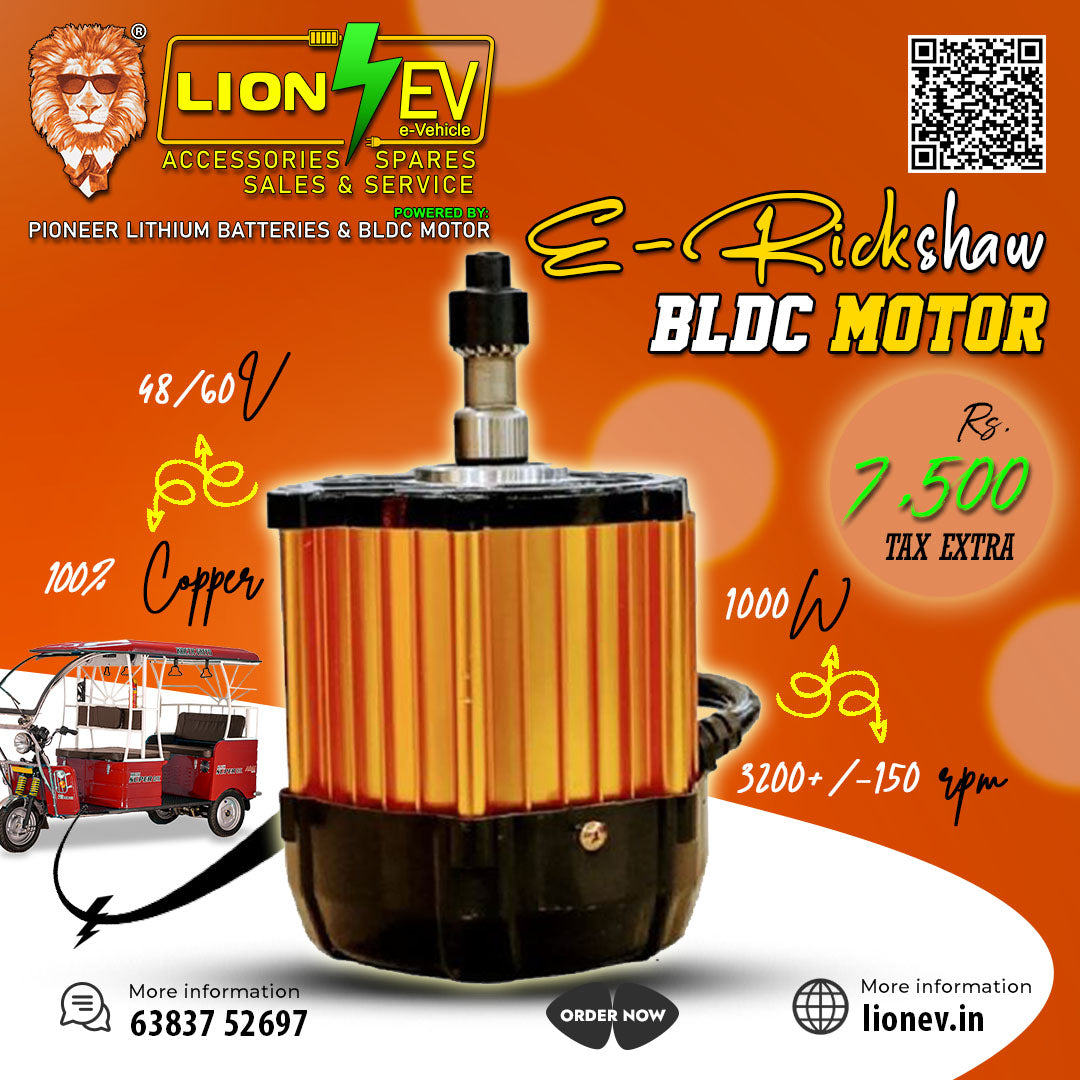 E-Rickshaw 48/60V 1000W BLDC Motor