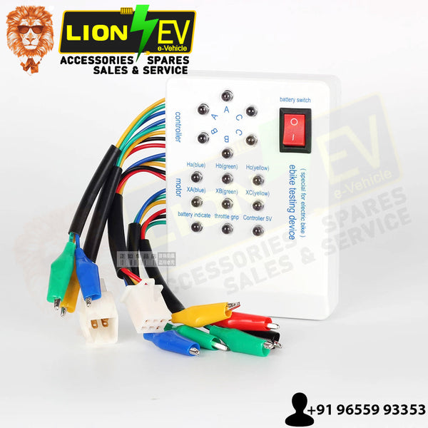 e-brusless tester, e-controller tester, brushless controller tester, controller tester, tester, brushless tester, e-testing device, testing device, lion electric vehicle, electric vehicle, electronic vehicle, electric vehicle spares, electric vehicle parts, electric vehicle accessories, ev spares dealer, lion ev accessories and spares, lion ev accessories, ev parts importer, lion ev spares, ev spare importer, ev spare dealer, ev spares, ev accessories, ev