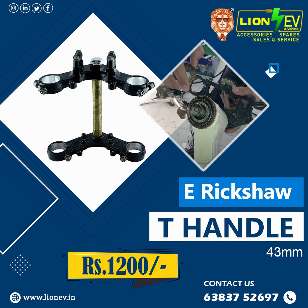 Ev Rickshaw Handle Design Buy E-Rickshaw T-Handle 43mm in best price – Lion EV