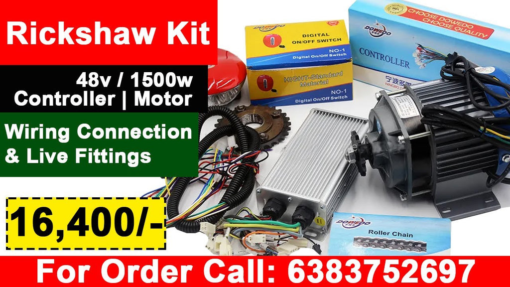 e rickshaw kit Wiring Connection e Rickshaw Spare Parts & Accessories ...
