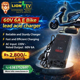 60V 6A E-Bike Lead Acid Battery Charger | Electric Scooter Charger
