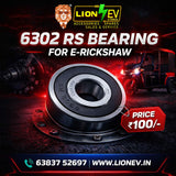 6302 RS Bearing for E-Rickshaw – High-Durability Wheel Bearing
