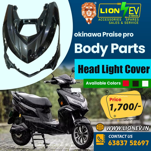 Okinawa Praise Pro Head Light Cover (Front Visor Fairing)