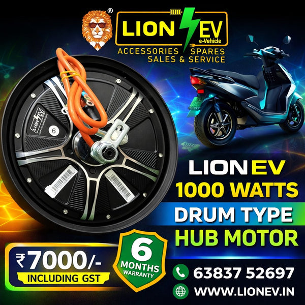 Lion EV 1000W 10-inch Hub Motor for Electric Scooter Conversion