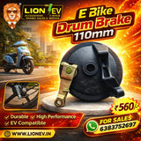 E-Bike Drum Brake 110mm | Heavy Duty Rear Brake Assembly