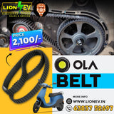 Lion EV replacement drive belt for Ola S1 and S1 Pro electric scooters, shown with installation view