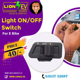 Lion EV Universal Electric Bike & Scooter Switch (Indicator, Dim/Dip, Light, ⚡ Self/Start Switches)