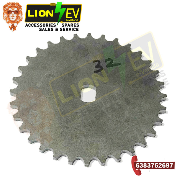 e-32 teeth wheel, e 32 teeth wheel, teeth wheel, 32 teeth wheel, chain wheel, lion electric vehicle, electric vehicle, electronic vehicle, electric vehicle spares, electric vehicle parts, electric vehicle accessories, ev spares dealer, lion ev accessories and spares, lion ev accessories, ev parts importer, lion ev spares, ev spare importer, ev spare dealer, ev spares, ev spare parts, ev parts dealer, ev parts, ev accessories importer, ev accessories dealer, ev accessories, ev