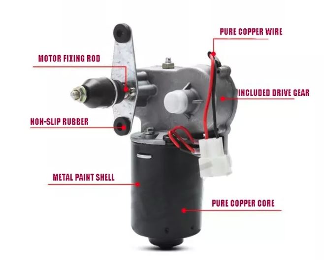 Windshield wipers motor discount
